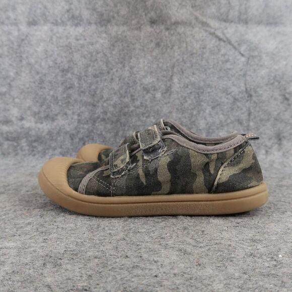 Cat & Jack Shoes Toddler 11 Sneakers Casual Canvas Camo Double Strap Kids Active - Picture 5 of 11